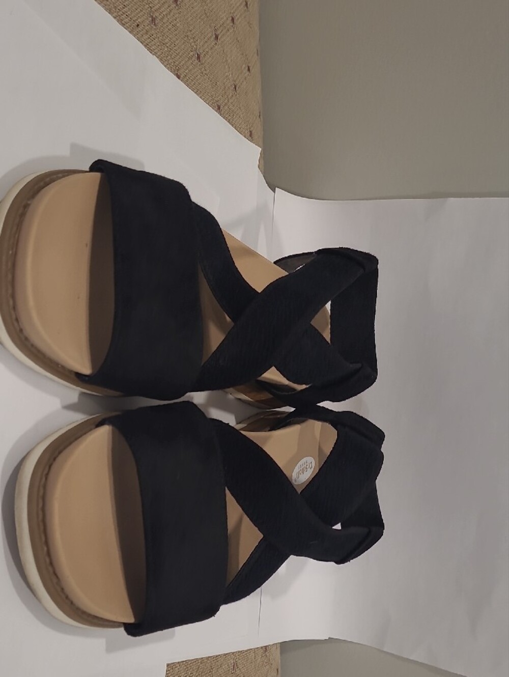 Dr. Scholl's Black Women's Strappy Sandals - Picture 4 of 4